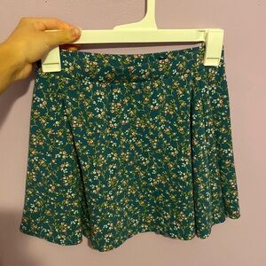 Forever 21 blue floral skirt